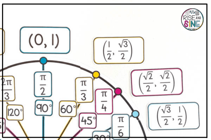 Unit circle game fill in