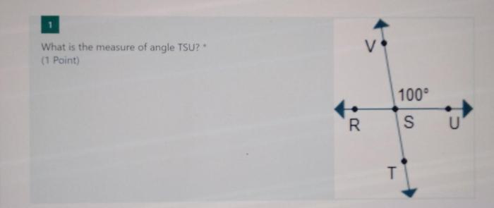 What is the measure of angle tsu