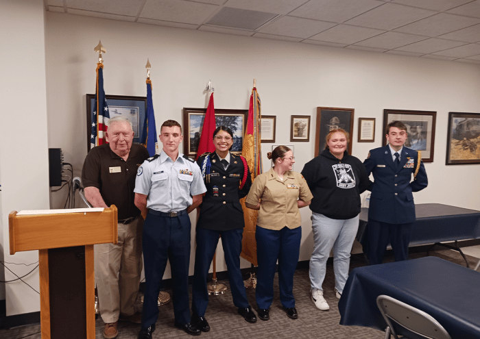 Jrotc cadet flies commander battalion falcons abound