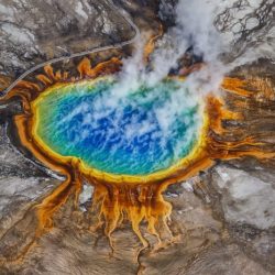 The recent geologically volcanic activity in yellowstone national park is