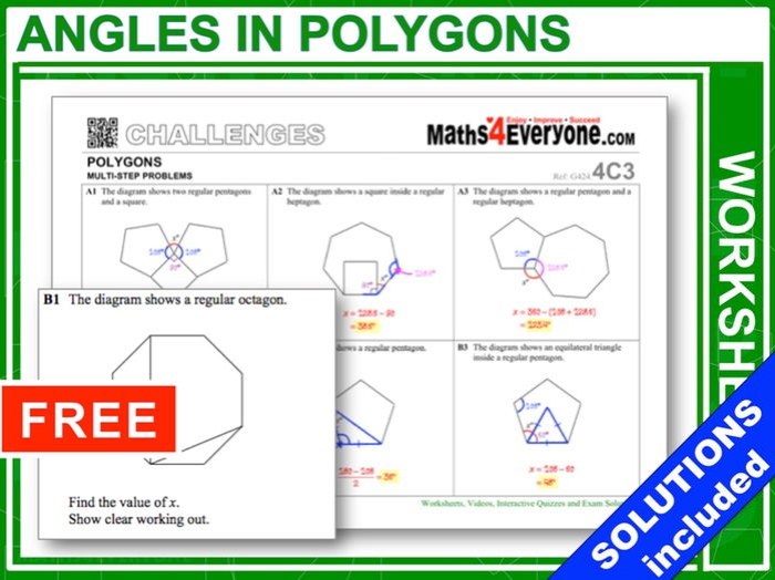 Angles of polygons coloring activity answer key